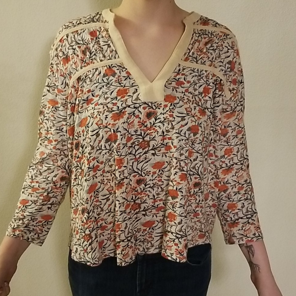 Lucky Brand Floral High Low